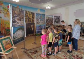 Выставка «Белгородчина глазами художников» Мастер-класс: роспись панно акрилом «Осенние мотивы» Дежурные группы №4, 5, 6. Выставка «Белгородчина глазами художников» Мастер-класс: роспись панно акрилом «Осенние мотивы» Дежурные группы №4, 5, 6.