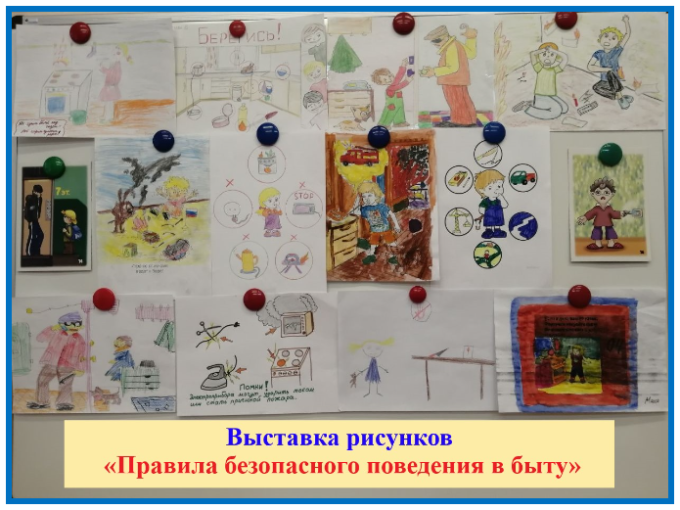 Минутка - безопасности Выставка рисунков «Правила безопасного поведения в быту» в рамках мероприятий месячника безопасности Минутка - безопасности Выставка рисунков «Правила безопасного поведения в быту» в рамках мероприятий месячника безопасности.