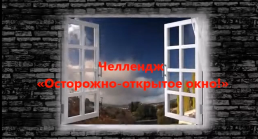 Челлендж «Осторожно-открытое окно!» Челлендж «Осторожно-открытое окно!».