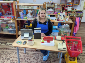 Реализация ОП «Гость группы» Знакомство с профессией «Продавец» (дежурная группа № 5) Реализация ОП «Гость группы» Знакомство с профессией «Продавец» (дежурная группа № 5).