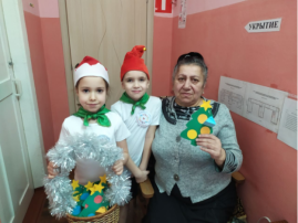 Реализация институционального проекта волонтерского отряда «Добрые сердца» День поздравлений с Новым годом сотрудников детского сада «Ёлочка желаний» Дежурная группа №6 Реализация институционального проекта волонтерского отряда «Добрые сердца» День поздравлений с Новым годом сотрудников детского сада «Ёлочка желаний» Дежурная группа №6.